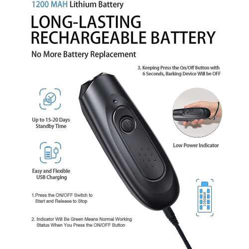 Anti Barking Devices, Handheld Ultrasonic Dog Bark Device Rechargeable 2