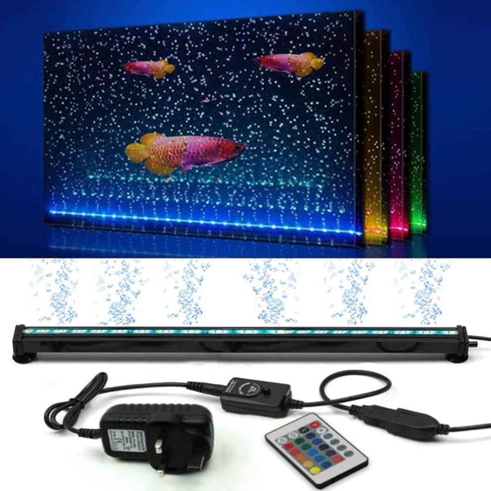 (23 Cm) NEWNEN Fish Tank Light Waterproof Aquarium Lights Remote Control 5050 LED Color Changing