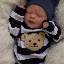 (full body silicone-boy) NPK 46cm Reborn Newborn Baby Darren Toy Lifelike Real Soft Touch