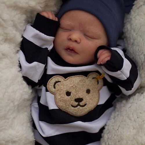 (full body silicone-boy) NPK 46cm Reborn Newborn Baby Darren Toy Lifelike Real Soft Touch