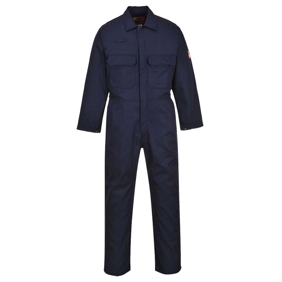 Portwest BIZ1 Men's Protective Workwear Overalls Bizweld FR Coverall Navy, Medium