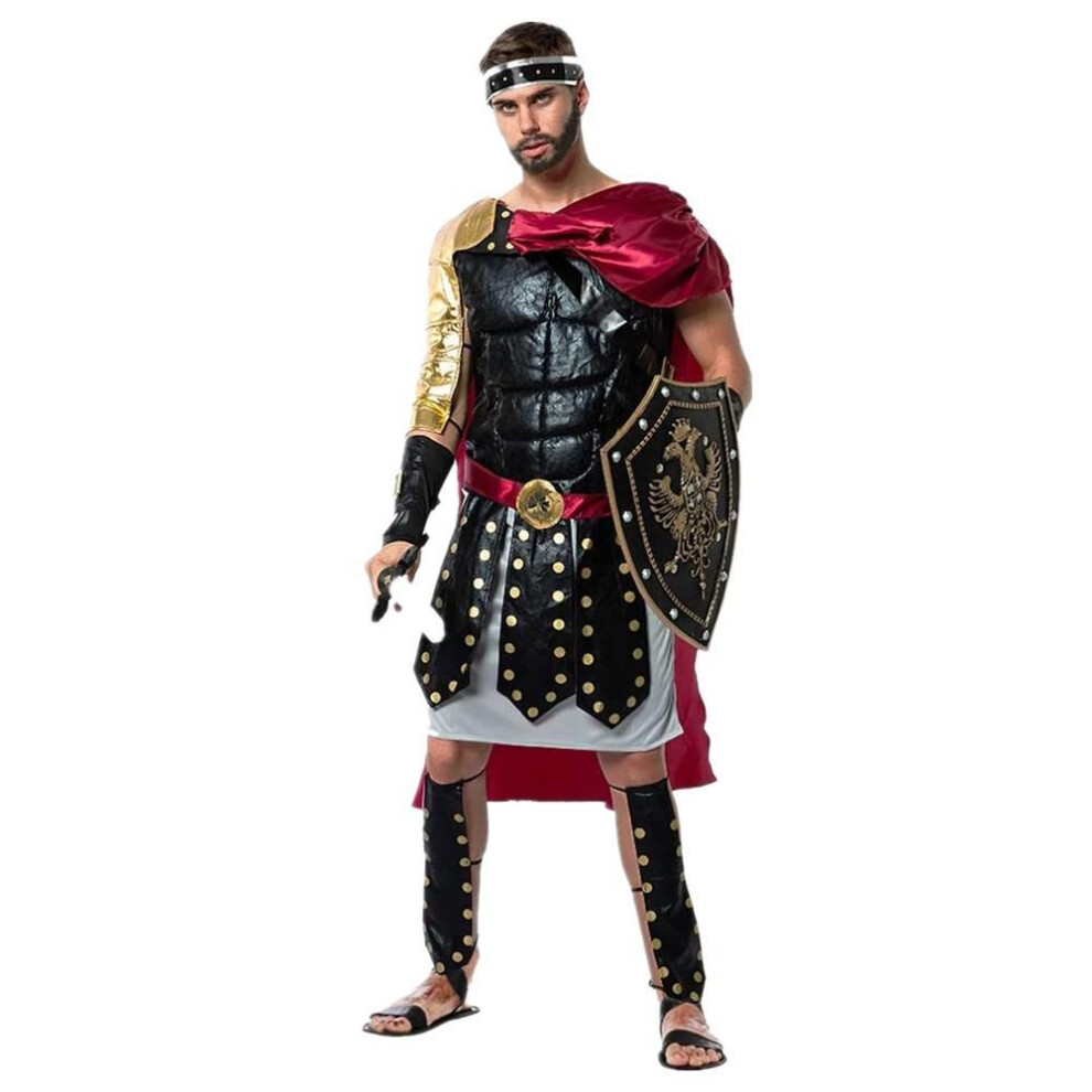 (M) Men's Gladiator Costume Halloween Roman Armor Greek Warrior Spartan Fancy Dress Cosplay Party Outfit