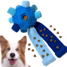 (Blue) Interactive Dog Toys Snuffle Ball Interactive Treat Game,Cloth Strip with Hidden Food Dog Puzzle Toys,Dog Puzzle Toys for Large Medium Small Dogs