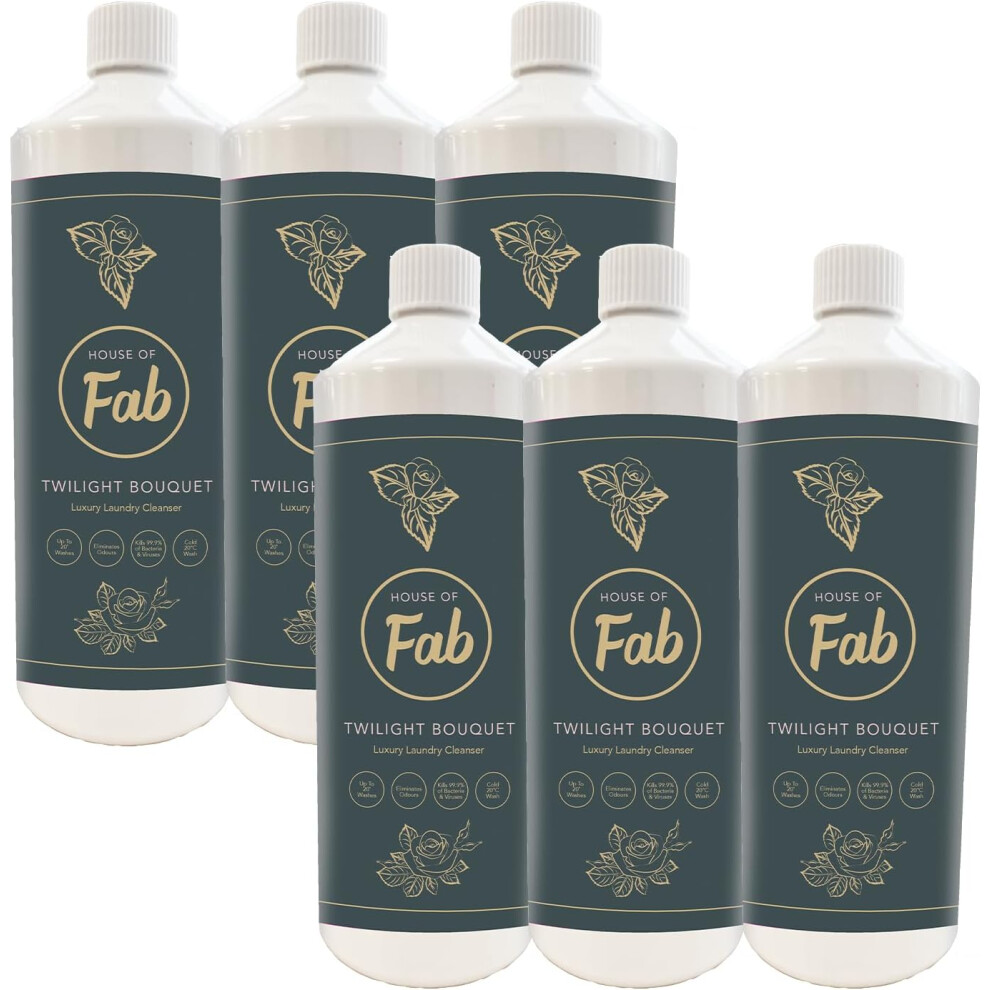 (Fabulosa House of Fab Luxury Fragranced Antibacterial Laundry Cleanser and Fabric Softener, Premium Laundry Sanitiser an) Fabulosa House of Fab Luxur