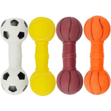4pcs Latex and Rubber Chew Toys for Dogs, Teething Toys for Pets, including a Cat