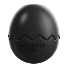 (Black) Egg Shaped Slows Feeder Toy for Dog Puppy Stimulating Puzzle Game Pet Toy for Living Room Home