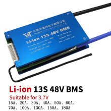 13S 48 V Lithium-Batterie 3. 7 V Stromschutzplatine 15A - 180A mit Temperaturüberwachung Ausgleichsfunktion Überstromschutz BMS Batterie P