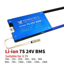 7S 24 V Lithium-Batterie 3. 7 V Stromschutzplatine 10A - 180A mit Temperaturüberwachung Ausgleichsfunktion Überstromschutz BMS Batterie Pr