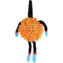 Dog rope pull toy - Interactive chew toy for puppies - Orange colour