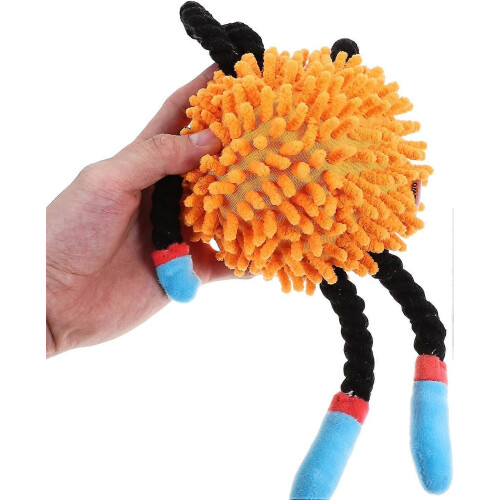 Dog rope pull toy - Interactive chew toy for puppies - Orange colour 1