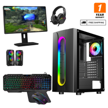 (Sauron) 22" Gaming Bundle i5 16GB RAM HDD&SSD 4GB GT730 + Speakers