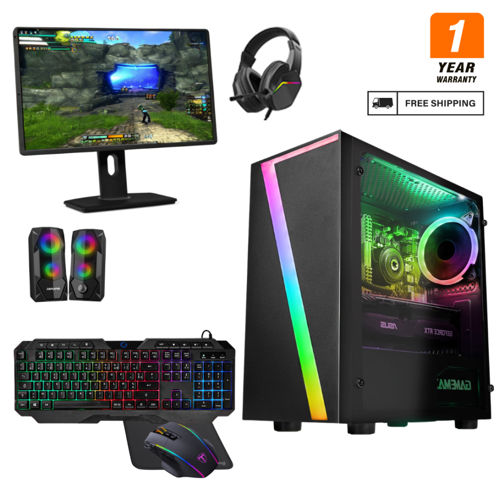 (Seven) 22" Gaming Bundle I5 16Gb Ram Hdd&Ssd 4Gb Gt730 + Speakers 889894166081