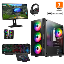 (Flash) 22" Gaming Bundle i5 16GB RAM HDD&SSD 4GB GT730 + Speakers