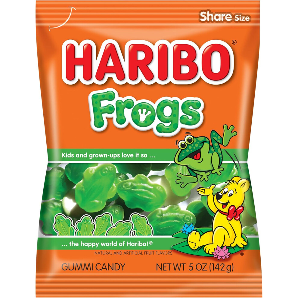 Haribo Frogs Gummi Candy - 5oz