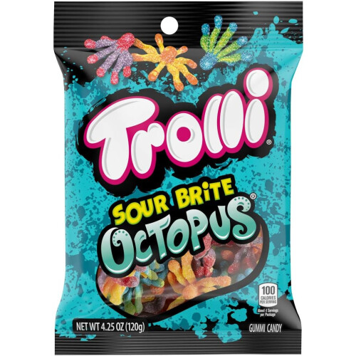 Trolli Sour Brite Octopus Assorted Flavors - 4.25oz