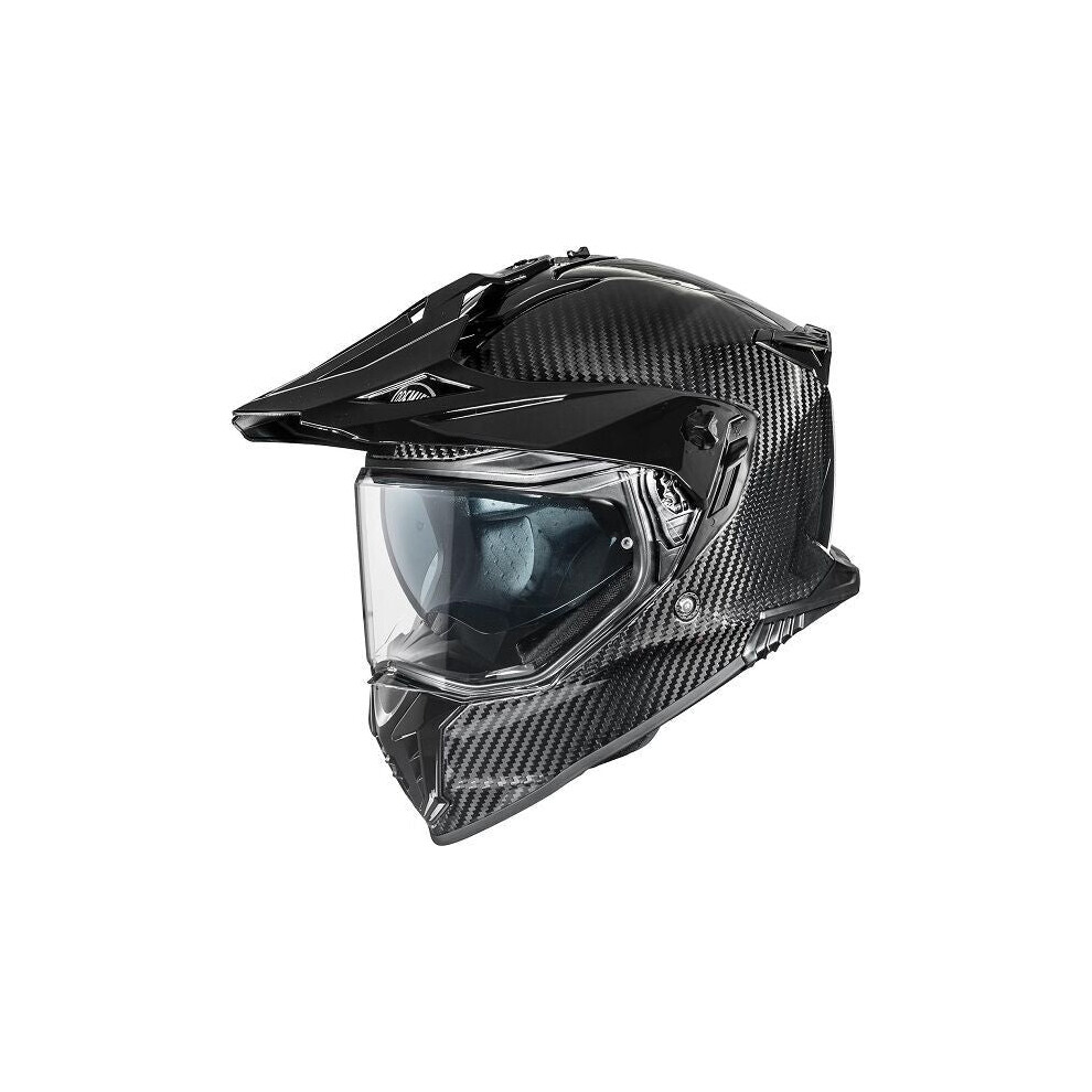 (M) Premier Discovery Carbon Adventure Helmet Gloss Black