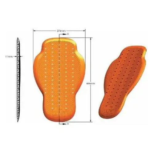 (S) Richa D3O Ghost Viper Level 1 Back Protector Orange 2