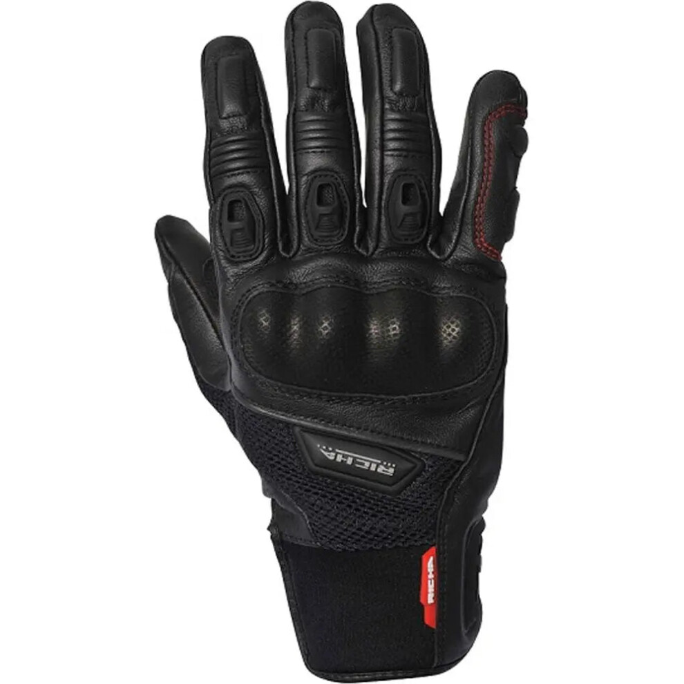 (Xl) Richa Blast Summer Leather Gloves Black 5415033087563