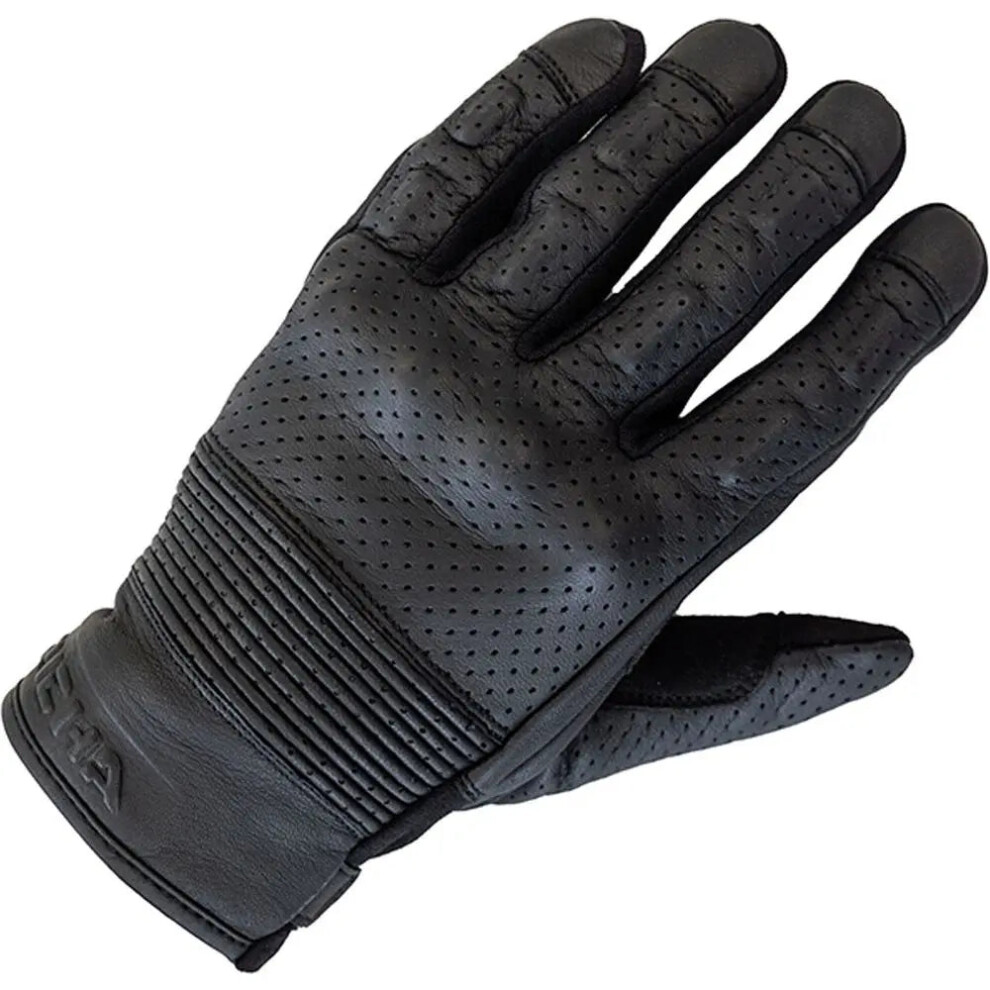 (3Xl) Richa Triton Leather Gloves Black 5055020201925
