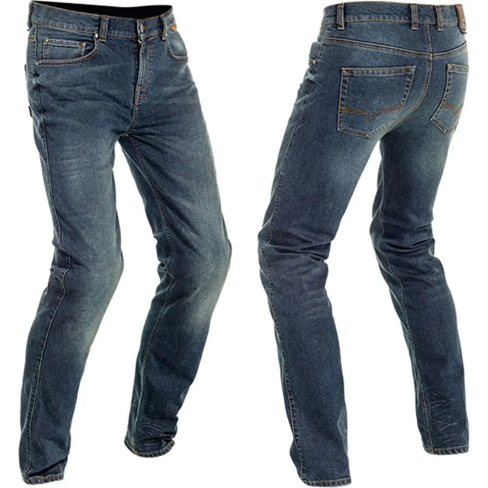 (Uk 40) Richa Trojan Riding Denim Jeans Blue 5415033254651