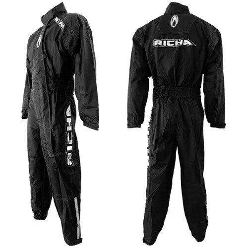 (XL) Richa Typhoon Overall One Piece Oversuit Black 1