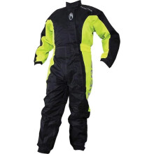 (XL) Richa Typhoon Overall One Piece Oversuit Black / Fluo Yellow