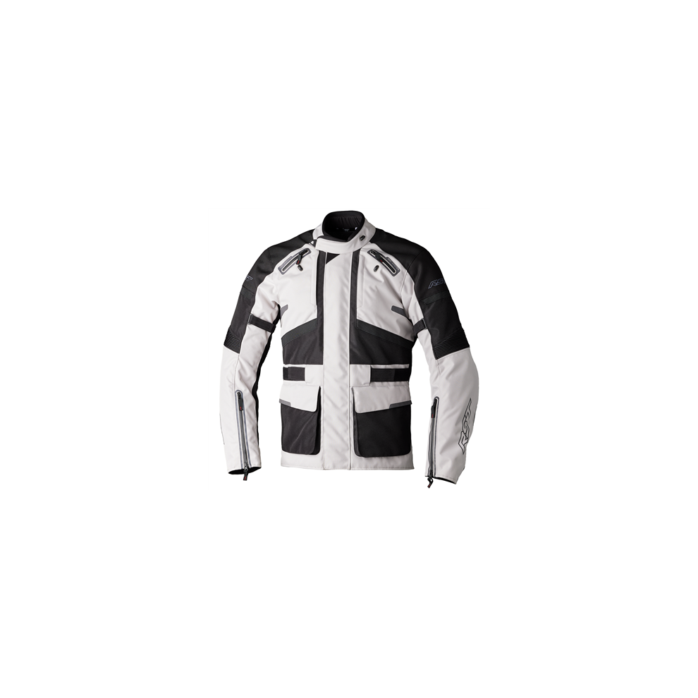 (Uk 42) Rst Endurance Ce Textile Jacket Silver / Black Black,Silver 5056558138325