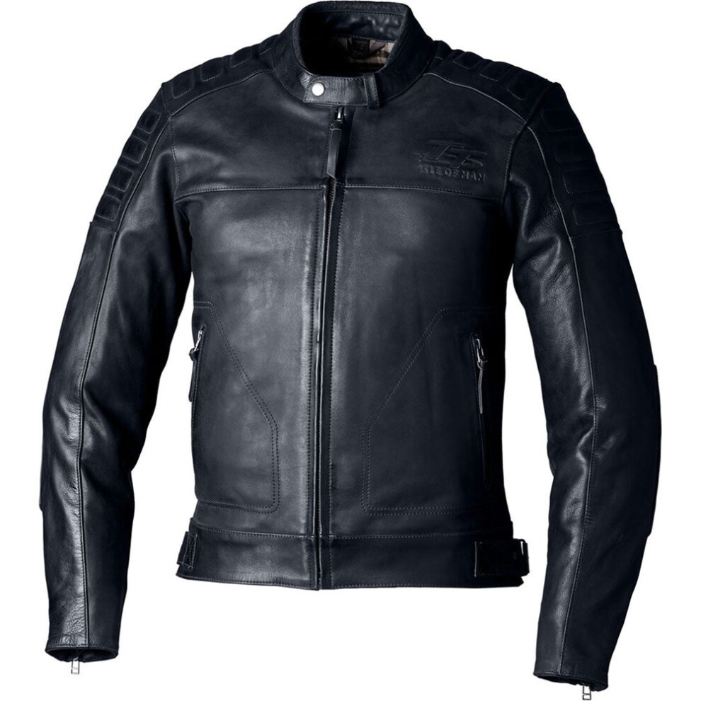 (Uk 50) Rst Iom Tt Brandish 2 Ce Leather Jacket Black 5056558111915