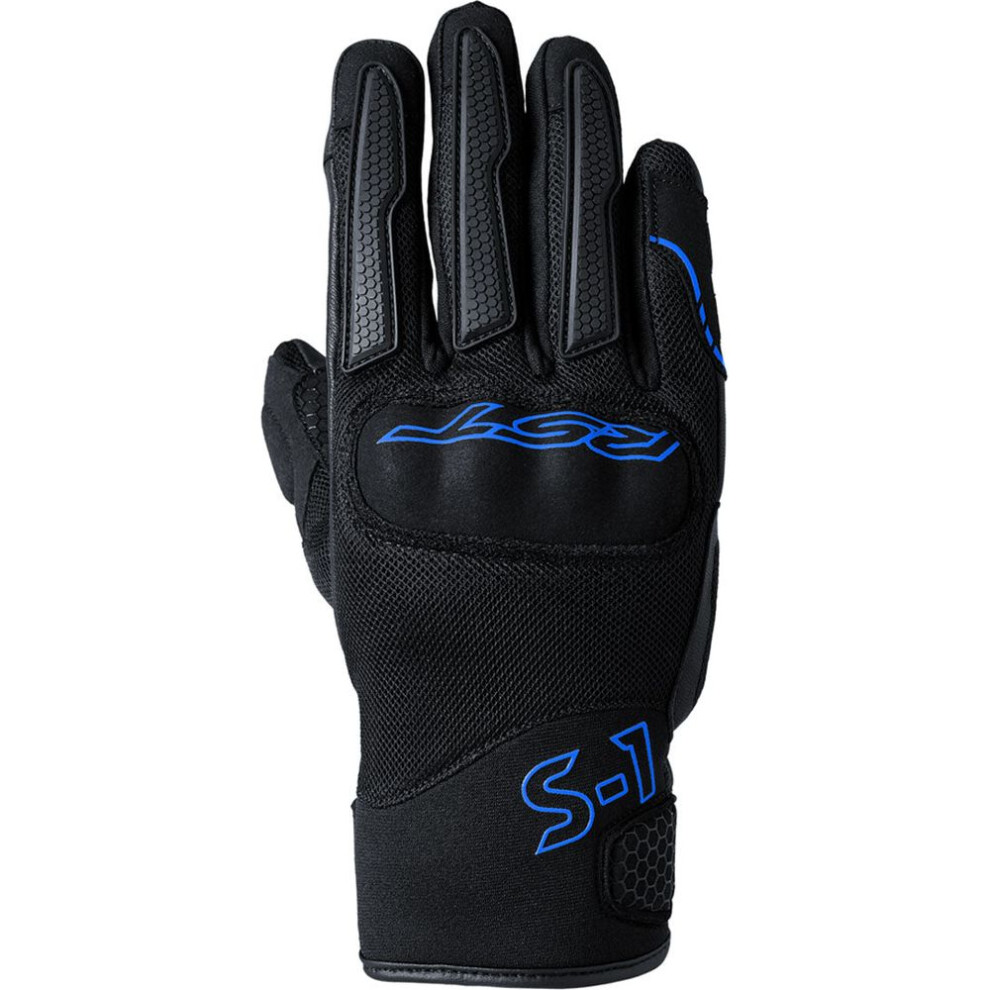(Xxl) Rst S1 Mesh Ce Gloves Black / Neon Blue Blue,Black 5056558116682
