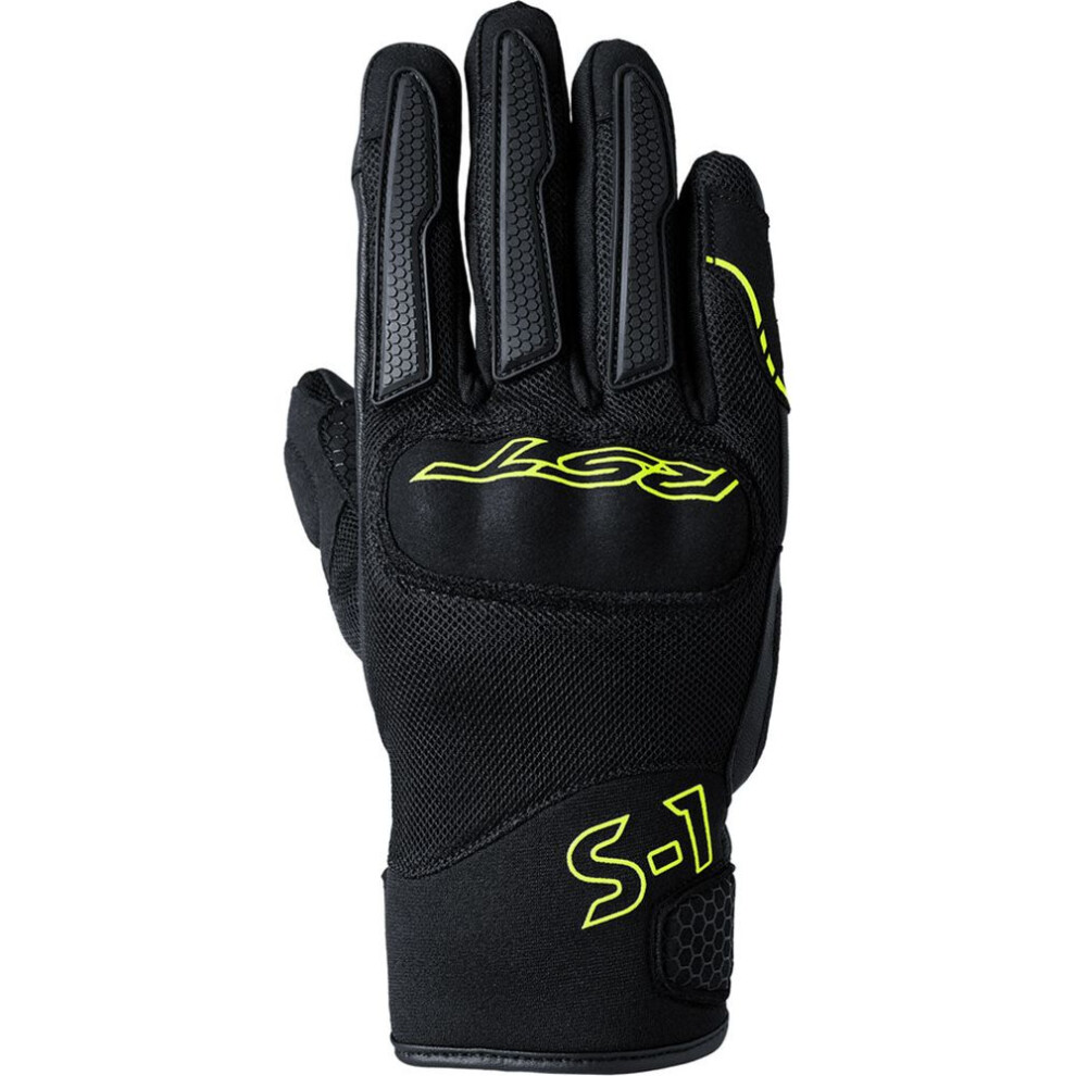 (L) Rst S1 Mesh Ce Gloves Black / Fluo Yellow Black,Yellow 5056558116811