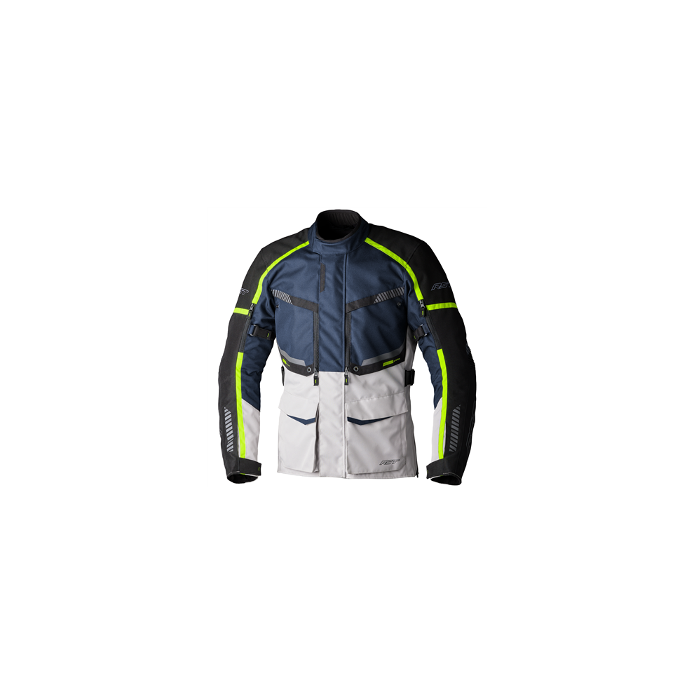 (Uk 44) Rst Maverick Evo Ce Textile Jacket Navy / Silver Blue,Silver 5056558138264