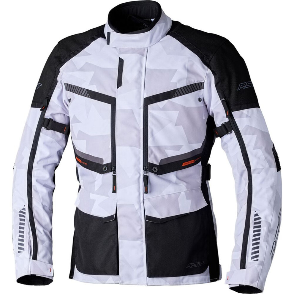 (Uk 52) Rst Maverick Evo Ce Textile Jacket / Camo Silver 5056558113759