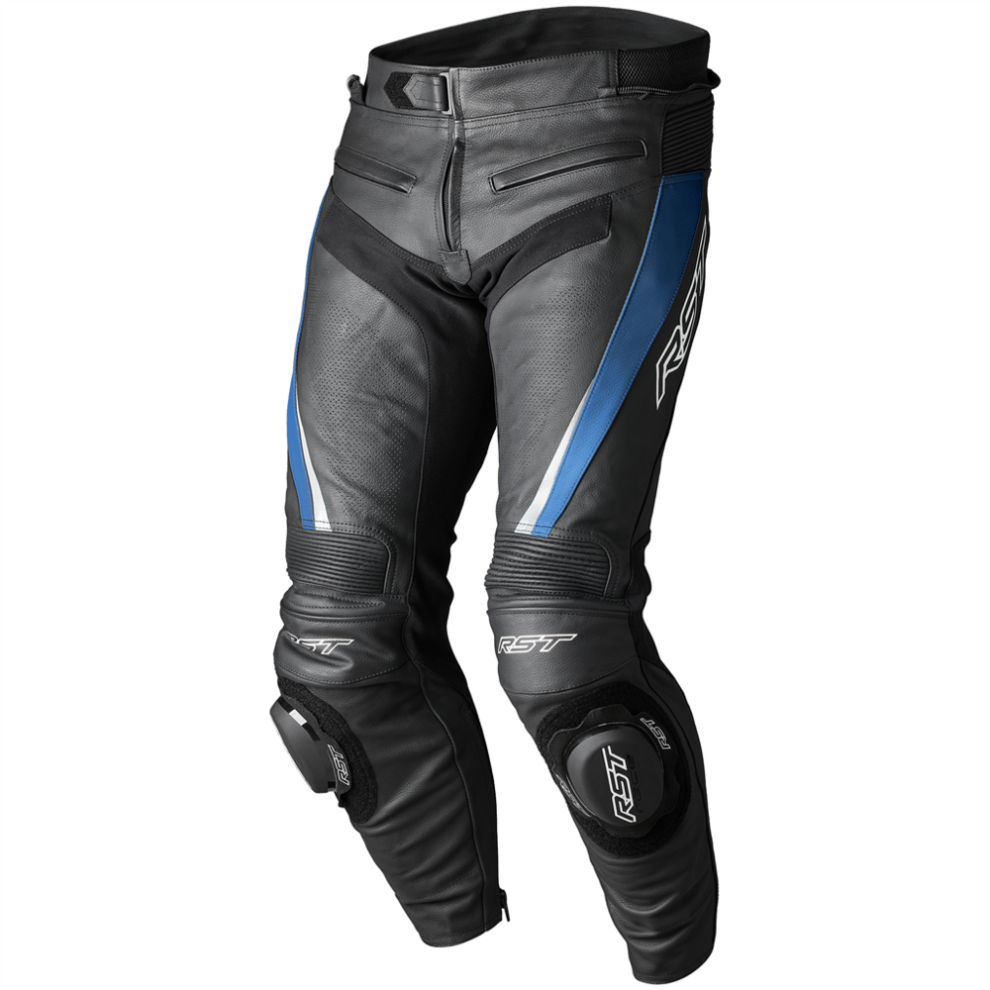 (UK 36) RST Tractech Evo 5 CE Leather Jeans Blue / Black / White-image-OPC-PFTBRXQ-NEW