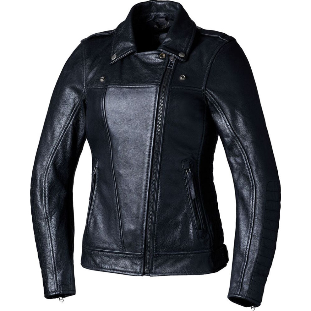 (Uk 16) Rst Ripley 2 Ce Ladies Leather Jacket Black 5056558118730
