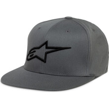 (L / XL) Alpinestars Ageless Flat Cap Charcoal / Black