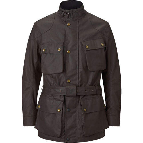 (L) Belstaff Trialmaster Waxed Cotton Jacket Mahogany
