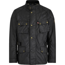 (S) Belstaff Crosby Technical Waxed Cotton Jacket Black