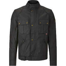 (L) Belstaff Brooklands Waxed Cotton Jacket Black