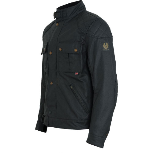 (L) Belstaff Brooklands Waxed Cotton Jacket Black 1