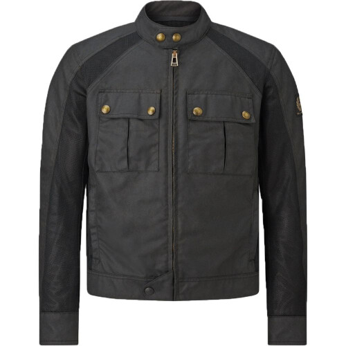 (3XL) Belstaff Temple Technical Waxed Cotton Jacket Black