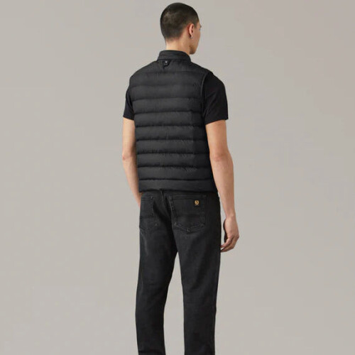 (3XL) Belstaff Climate Mid Layer Vest Black 2