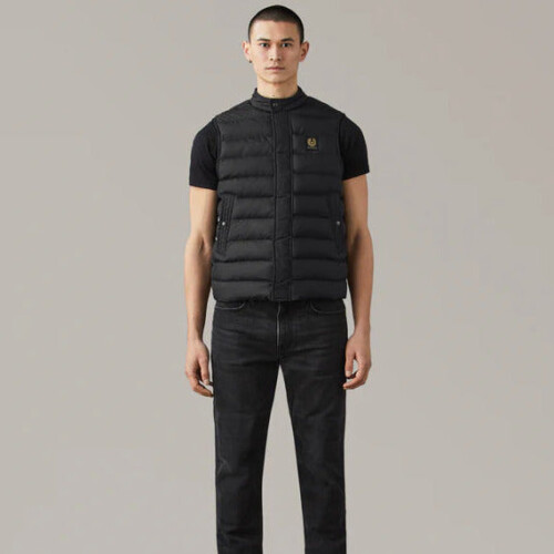 (XXL) Belstaff Climate Mid Layer Vest Black 1