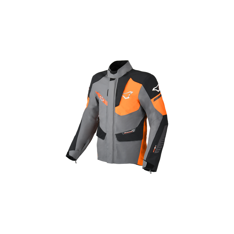 (Xxl) Macna Synchrone Textile Jacket Grey / Orange / Black Orange,Black,Grey 8718913119420