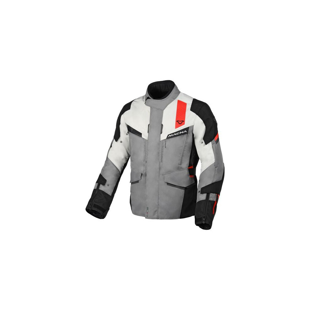 (Xxl) Macna Zastro Textile Jacket Grey / Black / Red Black,Red,Grey 8718913133389