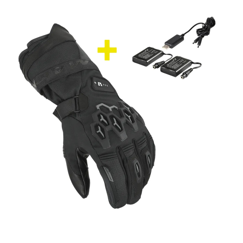 (Xxl) Macna Rafino Rtx Heated Gloves With Kit Black 8718913153011