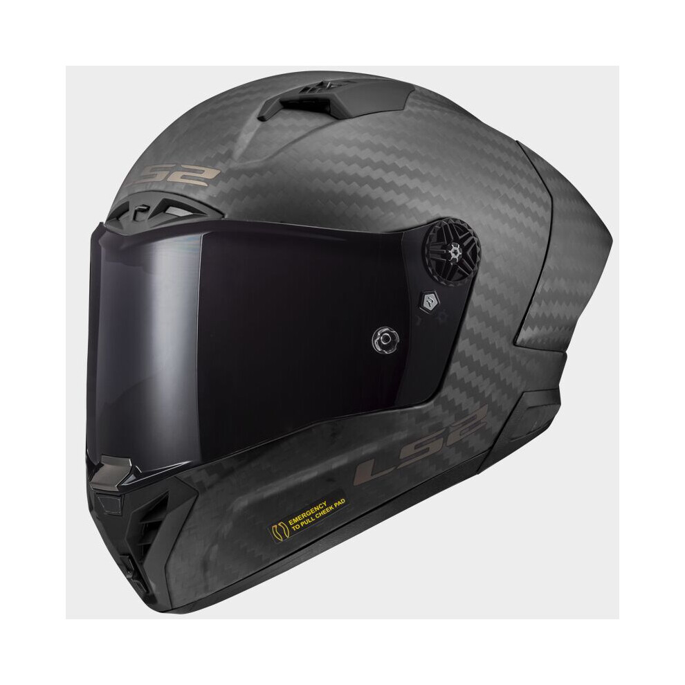 Ls2 Men's Carbon Matt Ff805 Thunder Gp Aero Carbon Helmet - Image 3