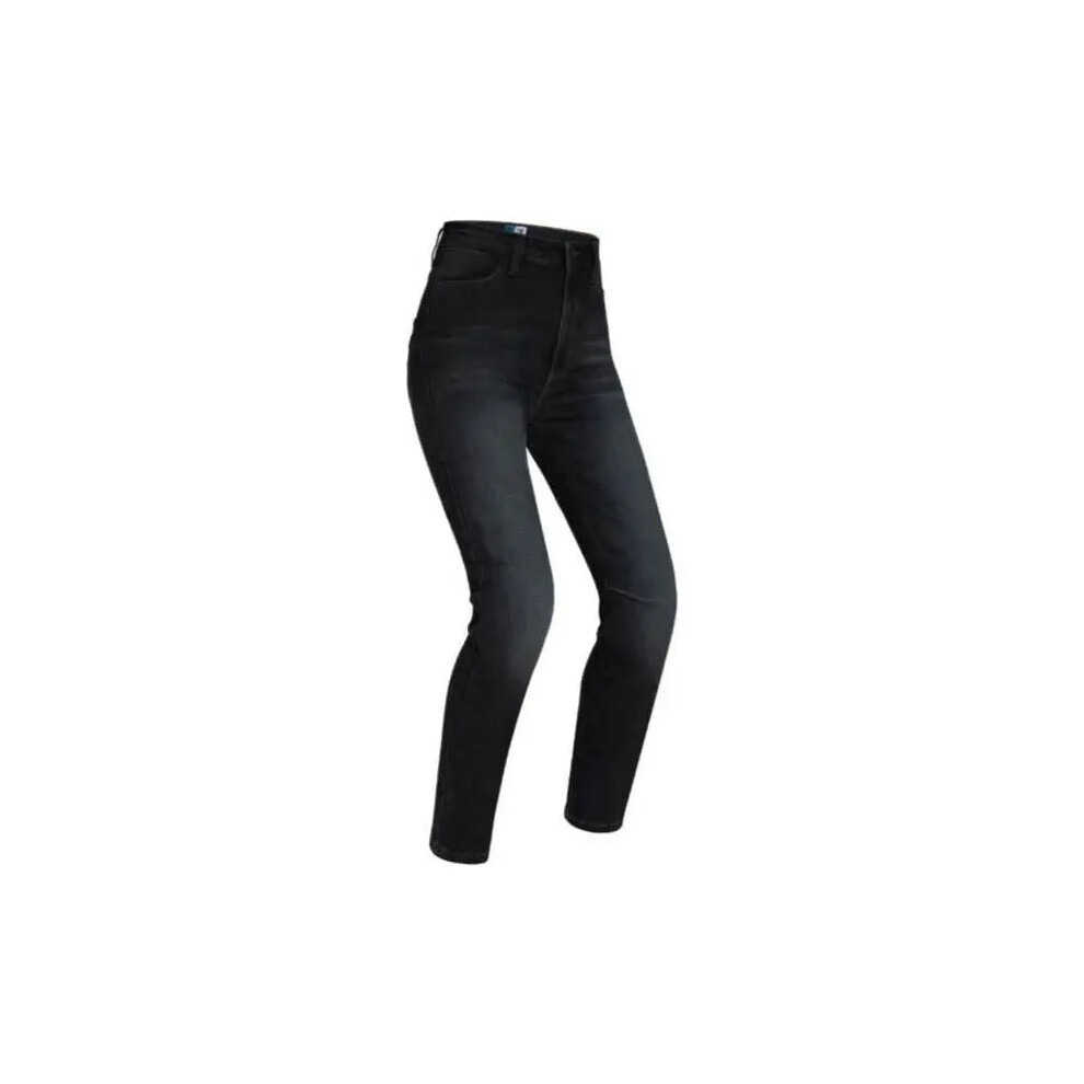 (UK 6) PMJ Sara Ladies High Waist Jeans Black-image-OPC-PFTBZPG-NEW