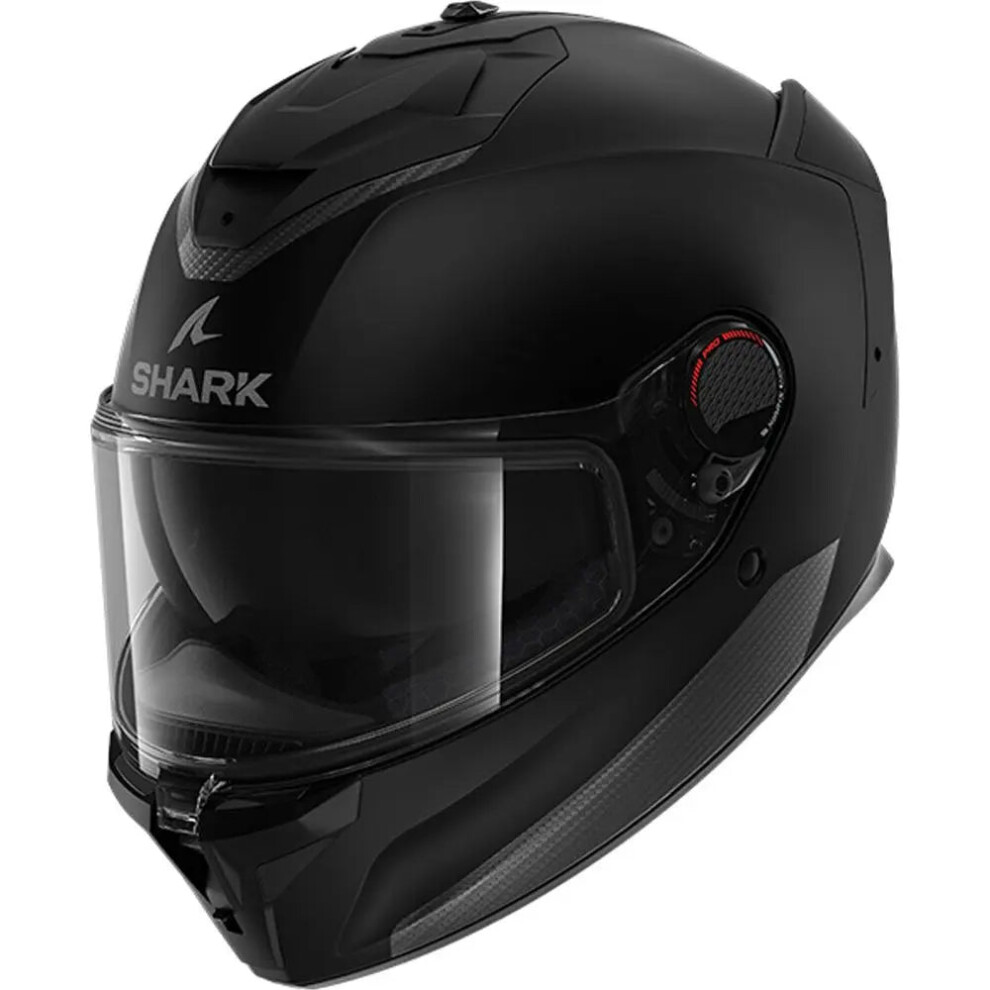 (M) Shark Spartan GT PRO Full Face Helmet Blank Matt Black-image-OPC-PFTBZVX-NEW