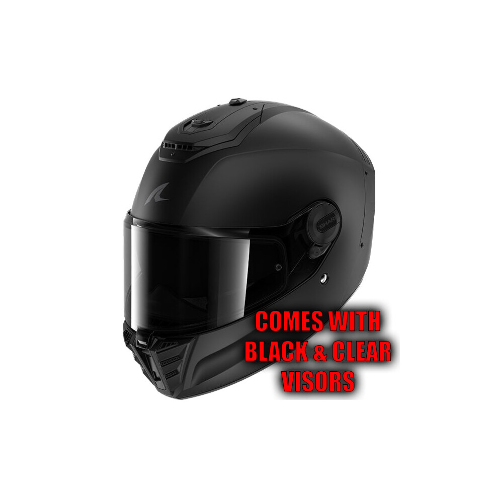 (S) Shark Spartan RS Full Face Helmet Dark Shadow Matt Black / Anthracite