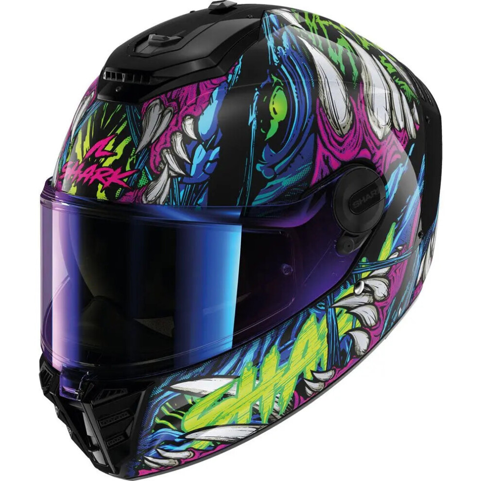 Shark (Xl) Spartan Rs Full Face Helmet Shaytan Black / Green / Violet Green,Black